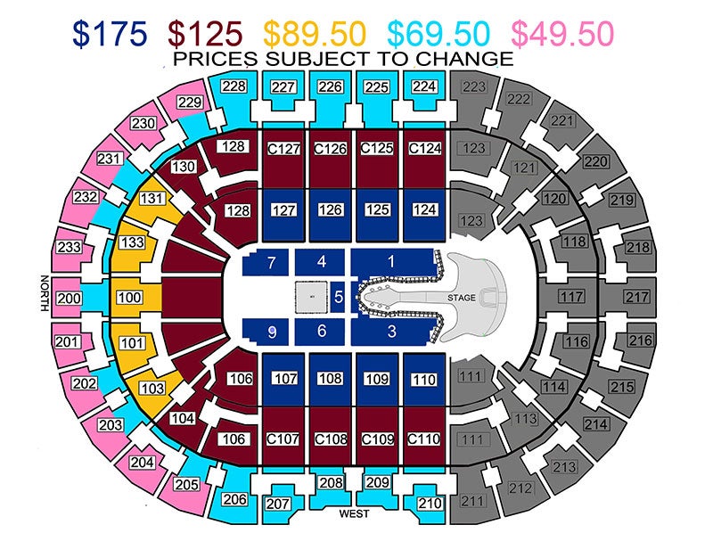 Quicken Loans Arena Cleveland Seating Chart